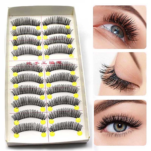 

Eyelash Extensions 1 pcs Waterproof Handmade Easy Carrying Durable Casual / Daily Convenient Fiber Party / Evening Formal Evening Date Full Strip Lashes Natural Long - Makeup Daily Makeup Halloween