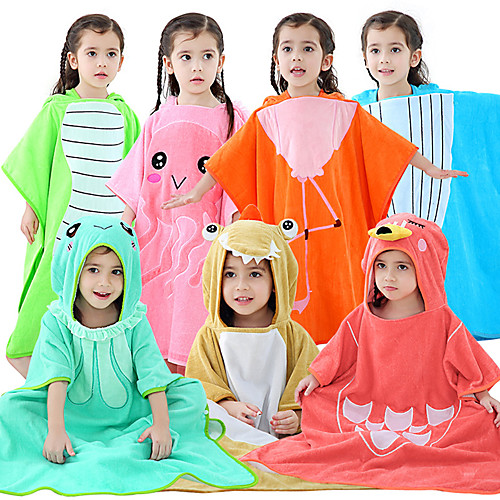 

Kid's Bathrobe Oodie Frog Anime Dinosaur Onesie Pajamas Flannelette Yellow / Red / Pink Cosplay For Boys and Girls Animal Sleepwear Cartoon Festival / Holiday Costumes