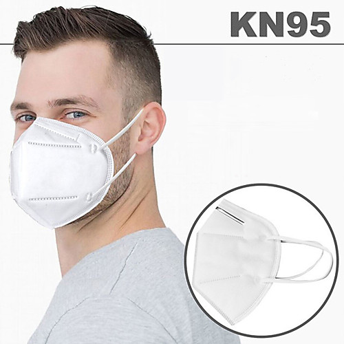 

20 pcs KN95 Face Mask Protection Melt Blown Fabric Filter CE Certified Certification High Quality White / Filtration Efficiency (PFE) of >95%