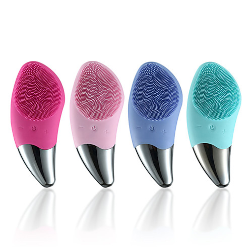 

Mini Electric Facial Cleansing Brush Silicone Sonic Face Cleaner Deep Pore Cleaning Skin Massager Face Cleansing Brush Device