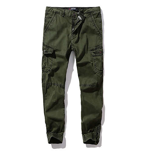 

Men's Hiking Pants Hiking Cargo Pants Summer Outdoor Breathable Quick Dry Soft Sweat-wicking Cotton Pants / Trousers Bottoms Running Camping / Hiking Hunting Army Green Khaki Ivory 29 30 31 32 34