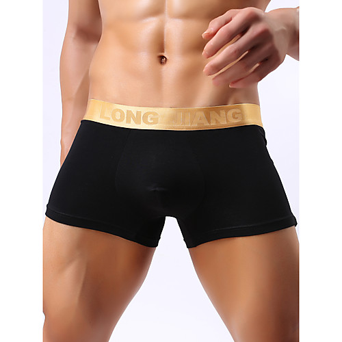 

Men's Basic Boxers Underwear - Normal Mid Waist White Black Blue S M L