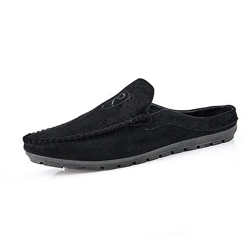 

Men's Fall Daily Outdoor Clogs & Mules Walking Shoes PU Breathable Wear Proof Black / Beige / Gray