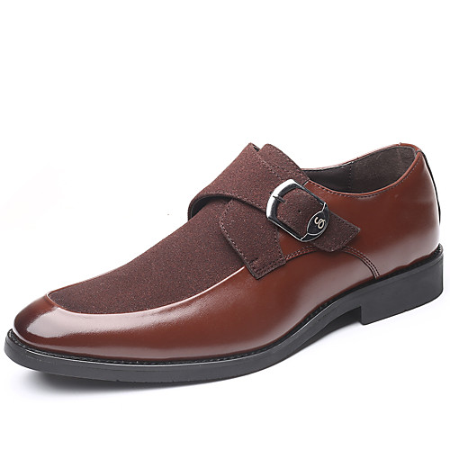 

Men's Summer / Fall Classic / Casual Daily Office & Career Oxfords Faux Leather Non-slipping Wear Proof Black / Brown