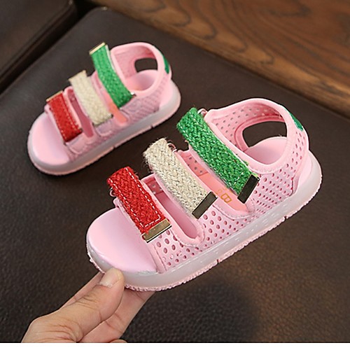 

Girls' Comfort PU Sandals Big Kids(7years ) White / Black / Pink Spring