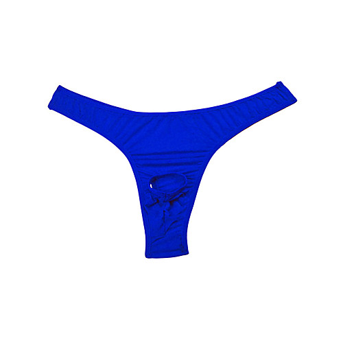 

Men's Cut Out G-string Underwear - Normal Low Waist Blue Red One-Size