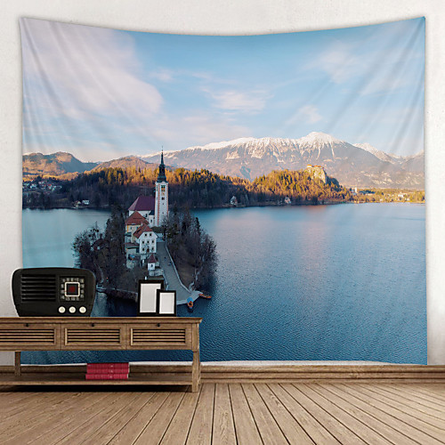 

Lsland Beauty Digital Printed Tapestry Decor Wall Art Tablecloths Bedspread Picnic Blanket Beach Throw Tapestries Colorful Bedroom Hall Dorm Living Room Hanging