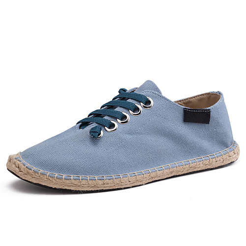 

Men's / Unisex Fall Casual / Preppy Daily Outdoor Sneakers Walking Shoes Canvas Breathable Non-slipping Wear Proof Black / Beige / Light Blue