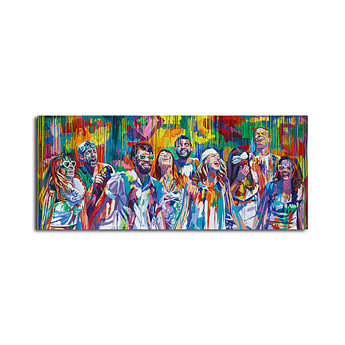 

Print Rolled Canvas Prints - Abstract People Modern Art Prints Street Pop Art Figure Poster Painting Modern Streetscape Canvas Painting Printed Pictures Artwork Decor For Living Room
