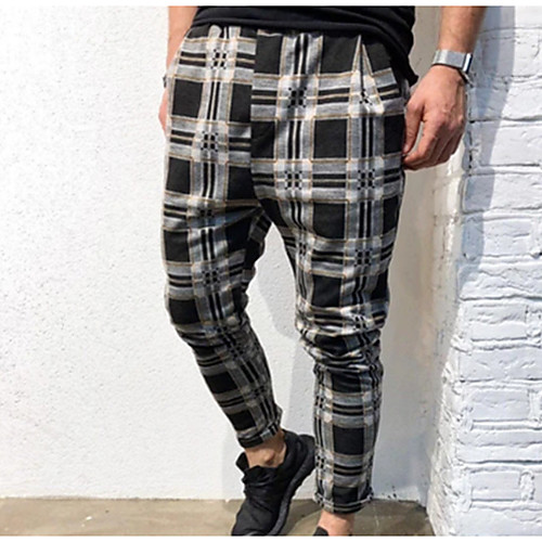 

Men's Basic Slim Chinos Pants - Plaid Black Red Army Green US32 / UK32 / EU40 / US34 / UK34 / EU42 / US36 / UK36 / EU44