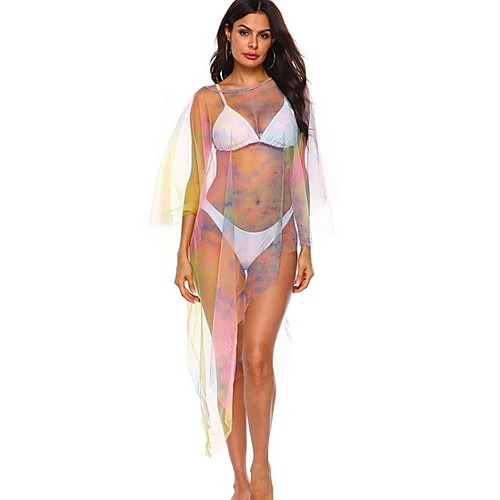 

Women's Blushing Pink Cover-Up Swimwear Swimsuit - Rainbow One-Size Blushing Pink