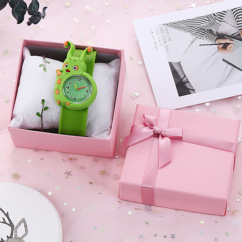 

Kids Quartz Watches New Arrival Fashion Silicone Quartz Green Chronograph Cute New Design 1 set Analog