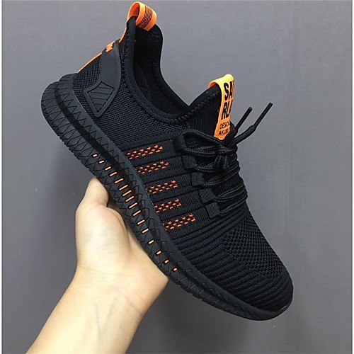 

Men's Spring & Summer / Fall & Winter Casual Daily Trainers / Athletic Shoes Walking Shoes Tissage Volant Breathable Non-slipping Shock Absorbing Black / White / Black / Yellow / Orange / Black
