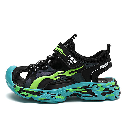

Boys' Comfort Mesh Sandals Little Kids(4-7ys) / Big Kids(7years ) Walking Shoes Black / Dark Blue Summer / Fall / Color Block / Rubber