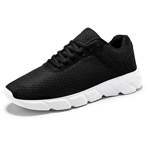 

Men's Summer Sporty Athletic Trainers / Athletic Shoes Running Shoes Mesh / PU Non-slipping Black / Red / White / Black