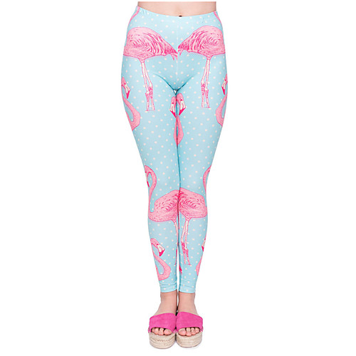 

Women's Yoga Pants 3D Print Light Blue Elastane Yoga Running Fitness Tights Leggings Sport Activewear Quick Dry Tummy Control Butt Lift Moisture Wicking High Elasticity Skinny