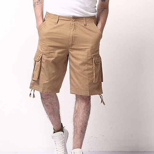 

Men's Basic Loose Shorts Pants - Solid Colored Summer Black Army Green Khaki US32 / UK32 / EU40 / US34 / UK34 / EU42 / US36 / UK36 / EU44
