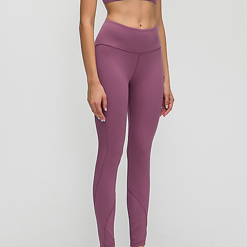 

Women's High Waist Yoga Pants Patchwork Black Purple Green Blue Nylon Running Fitness Gym Workout Tights Leggings Sport Activewear Breathable Tummy Control Butt Lift Moisture Wicking High Elasticity