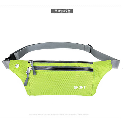 

2 L Waist Bag / Waistpack Waterproof Wearable Shockproof Outdoor Blushing Pink LightBlue Gray
