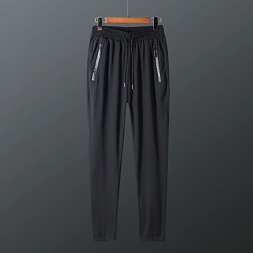 

Men's Hiking Pants Summer Outdoor Breathable Quick Dry Sweat-wicking Comfortable Cotton Pants / Trousers Bottoms Running Camping / Hiking Hunting Black Grey S M L XL XXL Loose / Wear Resistance