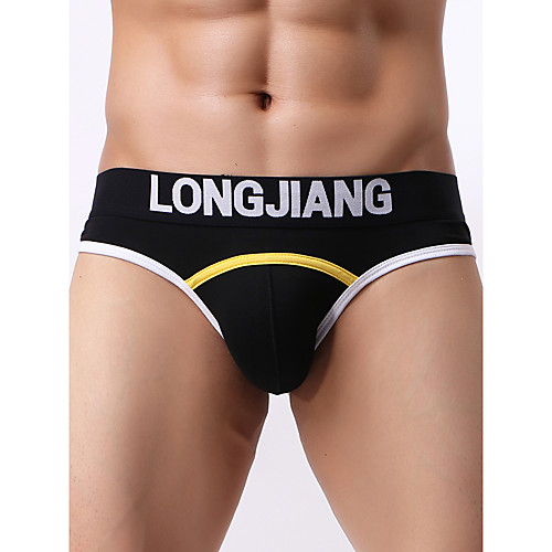 

Men's Basic Briefs Underwear - Normal Mid Waist White Black Blue S M L