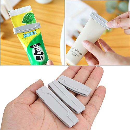 

3pcs/set Toothpaste Squeezer Dispenser Cream Tube Squeezer Extruding Toothpaste Clip Bathroom Products Easy Random Color