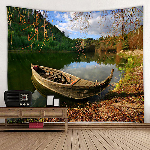 

Secluded Little Lake Digital Printed Tapestry Decor Wall Art Tablecloths Bedspread Picnic Blanket Beach Throw Tapestries Colorful Bedroom Hall Dorm Living Room Hanging