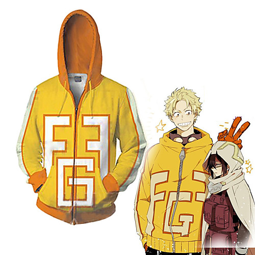 

Inspired by My Hero Academia Boko No Hero Todoroki Shoto Cosplay Costume Hoodie Polyster Print Printing Hoodie For Men's / Women's