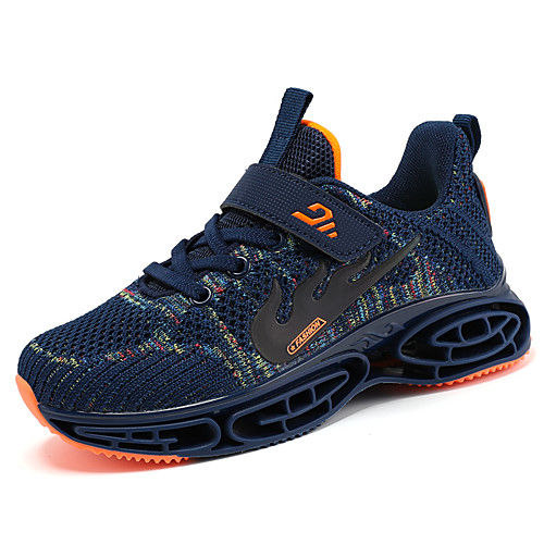 

Boys' Comfort Knit Trainers / Athletic Shoes Big Kids(7years ) Walking Shoes Buckle Red / Green / Dark Blue Summer / Fall / Color Block / TR
