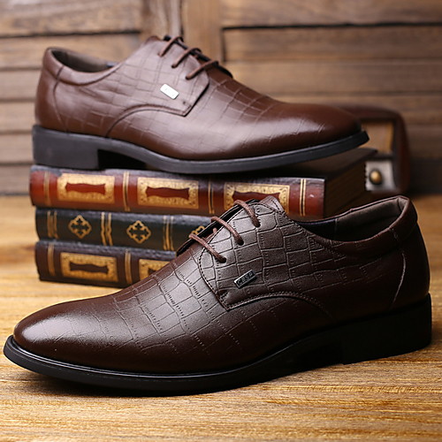 

Men's Spring / Summer Business Daily Oxfords PU Black / Brown