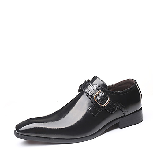 

Men's Summer / Fall Classic / Casual Daily Office & Career Oxfords Faux Leather Non-slipping Wear Proof Black / Burgundy / Gold Gradient / Square Toe
