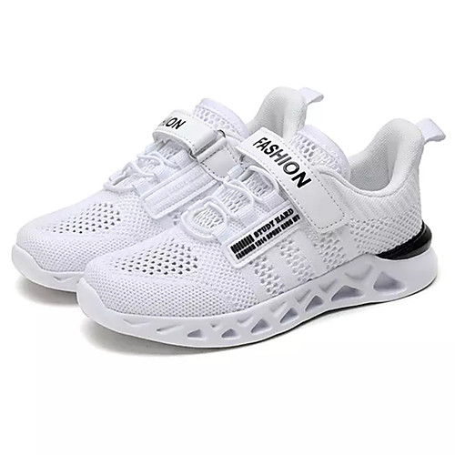 

Boys' Comfort Mesh / Elastic Fabric Trainers / Athletic Shoes Big Kids(7years ) Running Shoes White / Black / Blue Summer