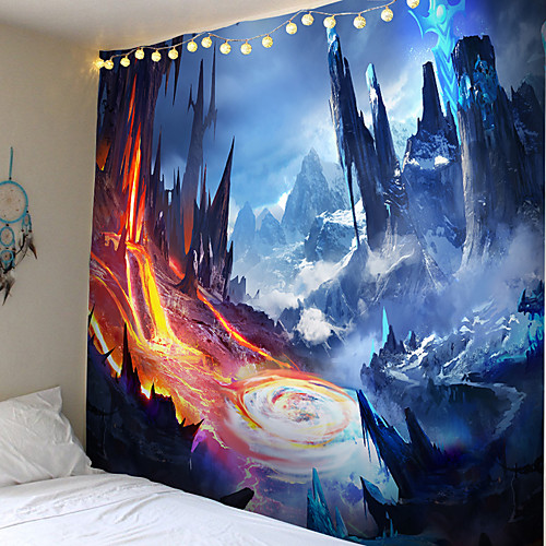 

Cartoon Aquarel Doek Psychedelische Tapijt Muur Opknoping Polyester Dunne Couch Deken Art Muur Tapijten Yoga Shawl Mat