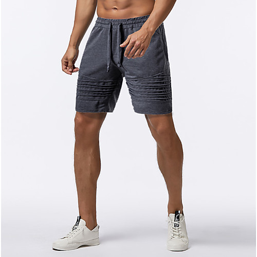 

Men's Sporty Basic Daily Holiday Slim Chinos Shorts Pants - Solid Colored Drawstring Outdoor Spring Summer Gray US32 / UK32 / EU40 / US34 / UK34 / EU42 / US36 / UK36 / EU44