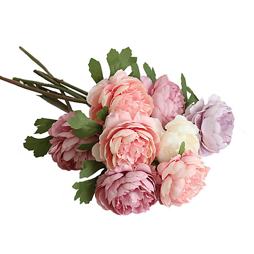 

29cm Artificial Flower Tea Rose Night Home Decoration Wedding Holding Flowers 1 stick