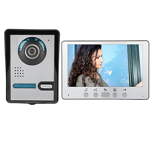 

7 Inch Wire Video Door Phone Home Intercom System with Unlock Monitor Function P812M11