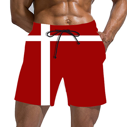 

Men's Sporty Basic Daily Holiday Slim Chinos Shorts Pants - 3D Print Drawstring Summer Red US32 / UK32 / EU40 / US34 / UK34 / EU42 / US36 / UK36 / EU44