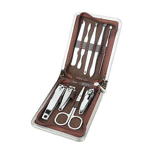 

9 pcs Stainless Steel Multi Function Best Quality Trendy Romantic Office / Career Daily Nail Art Tool for Finger Nail Toe Nail