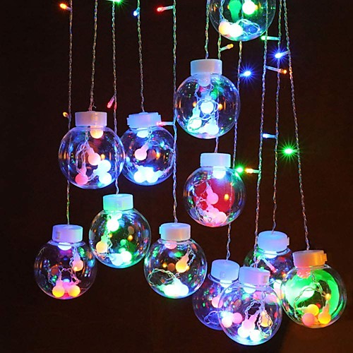 

2.5m String Lights 138 LEDs Dip Led 1 set Warm White Multi Color Halloween Christmas Decorative Holiday Linkable 220-240 V