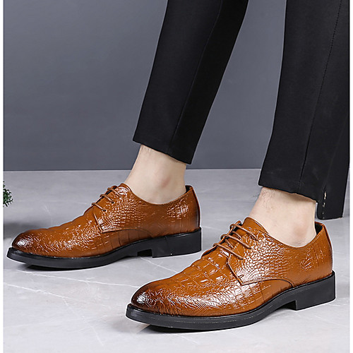 

Men's Canvas Spring & Summer Business Oxfords Brown / Black