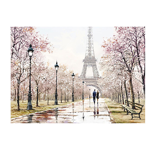 

Print Rolled Canvas Prints - Landscape Still Life Modern Art Prints Macneil Effiel Tower Painting Modern Couple City Lanscape Unframed Canvas Poster Wall Art Cuadros Home Office Decoration