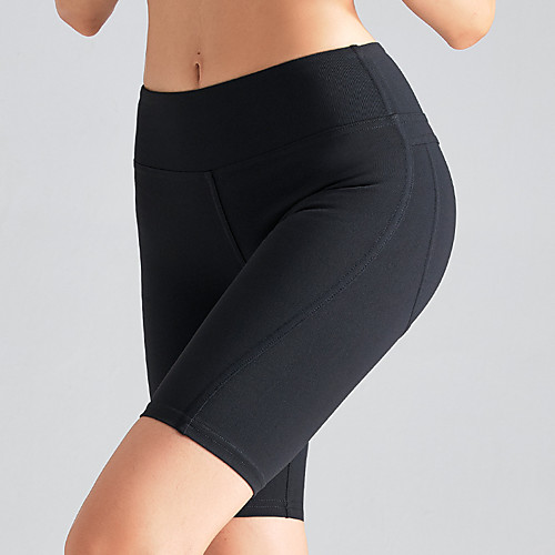 

Women's High Waist Yoga Shorts Black Red Gray Elastane Running Fitness Gym Workout Shorts Sport Activewear Breathable Tummy Control Butt Lift Moisture Wicking High Elasticity
