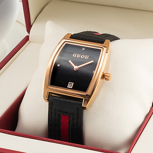 

Women's Quartz Watches Luxury Fashion Genuine Leather Chinese Quartz White Black Purple Water Resistant / Waterproof 30 m 1 pc Analog One Year Battery Life