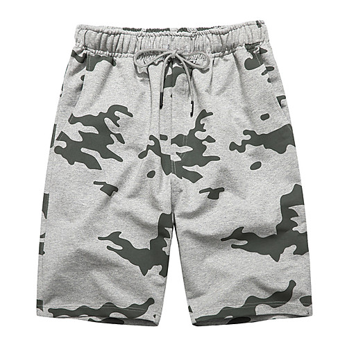 

Men's Sporty Street chic Slim Sweatpants Shorts Cargo Pants - Camouflage Solid Colored Sporty Print Fall Black Army Green Gray US32 / UK32 / EU40 / US34 / UK34 / EU42 / US36 / UK36 / EU44