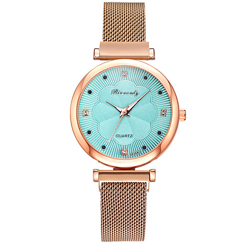 

Women's Quartz Watches Fashion Blue Rose Gold Alloy Chinese Quartz White Black Blue Casual Watch Analog One Year Battery Life
