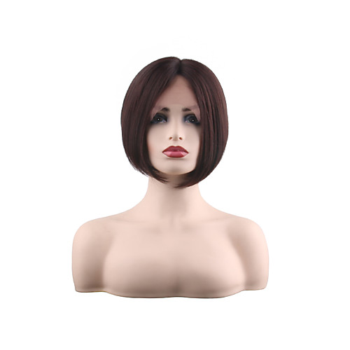 

Synthetic Lace Front Wig Curly Middle Part Lace Front Wig Medium Length Synthetic Hair 28 inch Women's Women Best Quality Fashion Black Dark Brown