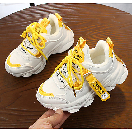 

Girls' Comfort PU Trainers / Athletic Shoes Big Kids(7years ) Yellow / Orange Spring