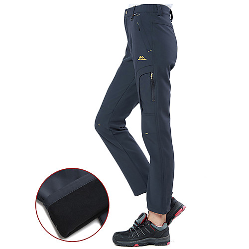 

Women's Hiking Pants Softshell Pants Winter Outdoor Thermal / Warm Windproof Breathable Stretchy Elastane Pants / Trousers Bottoms Camping / Hiking Hunting Ski / Snowboard Black Purple Hunter Green S