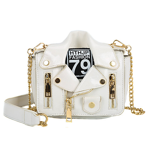 

Women's PU Crossbody Bag Solid Color White / Black / Blue