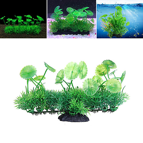 

Fish Tank Arquatic Plant Fish Bowl Ornament Waterplant Artificial Plants Green Non-toxic & Tasteless Decoration Resin Plastic One-piece Suit 18611 cm